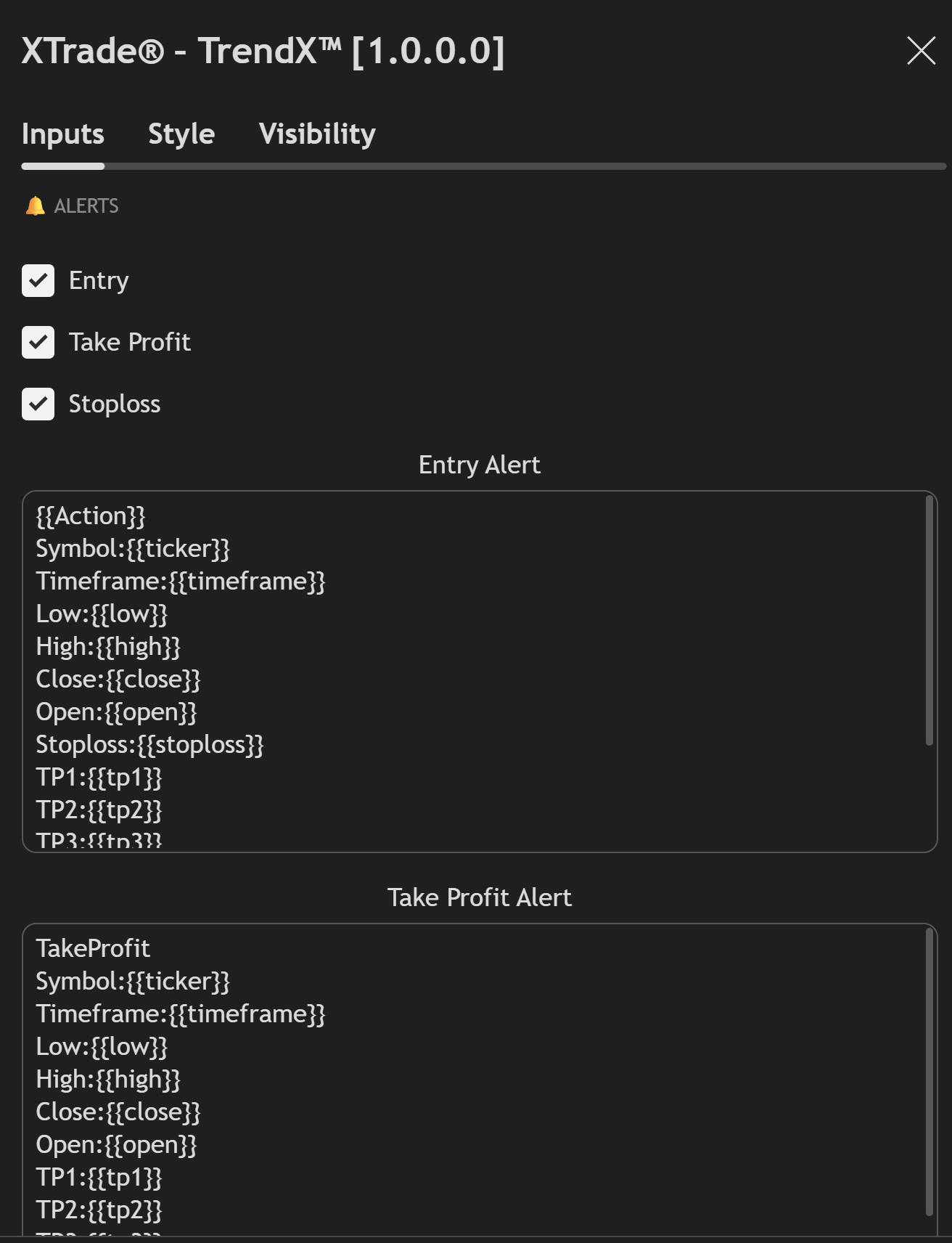 XTrade - TrendX Indicator - Alerts
